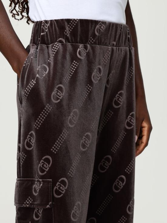 25FW 리우조 트레이닝/조거 팬츠 TF5111J4955 M9768 Brown - LIU JO