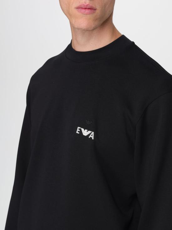 25FW 엠포리오 아르마니 긴팔 티셔츠 EM002919AF10013 UC001 Black - EMPORIO ARMANI
