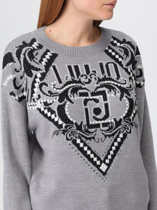 25FW 리우조 스웨터 TF5225MA51I M9722 Grey - LIU JO