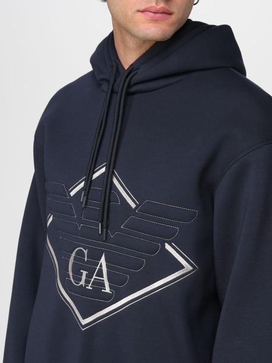 25FW 엠포리오 아르마니 긴팔 티셔츠 EM002882AF18339 MB367 Blue - EMPORIO ARMANI