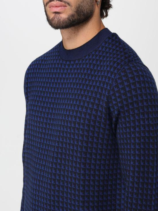 25FW 엠포리오 아르마니 스웨터 EM001989AF14199 FB066 Blue - EMPORIO ARMANI
