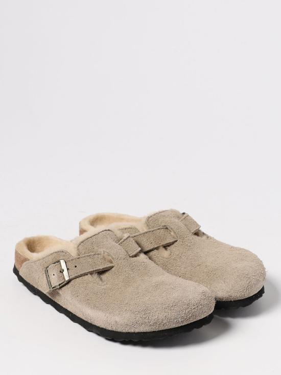 25FW 버켄스탁 보스턴 시어링 스웨이드 레더 뮬  1028299 Dove Grey - BIRKENSTOCK