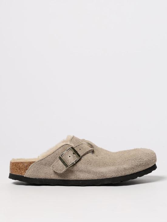 25FW 버켄스탁 보스턴 시어링 스웨이드 레더 뮬  1028299 Dove Grey