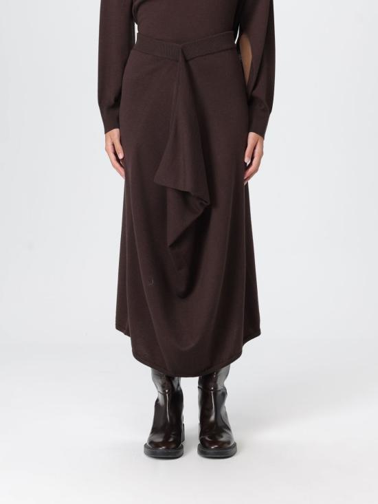 25FW 리비아나 콘티 롱 스커트 L5WA28 W18 0 Brown