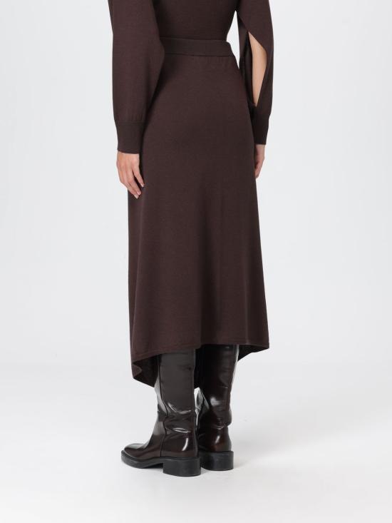 25FW 리비아나 콘티 롱 스커트 L5WA28 W18 0 Brown - LIVIANA CONTI