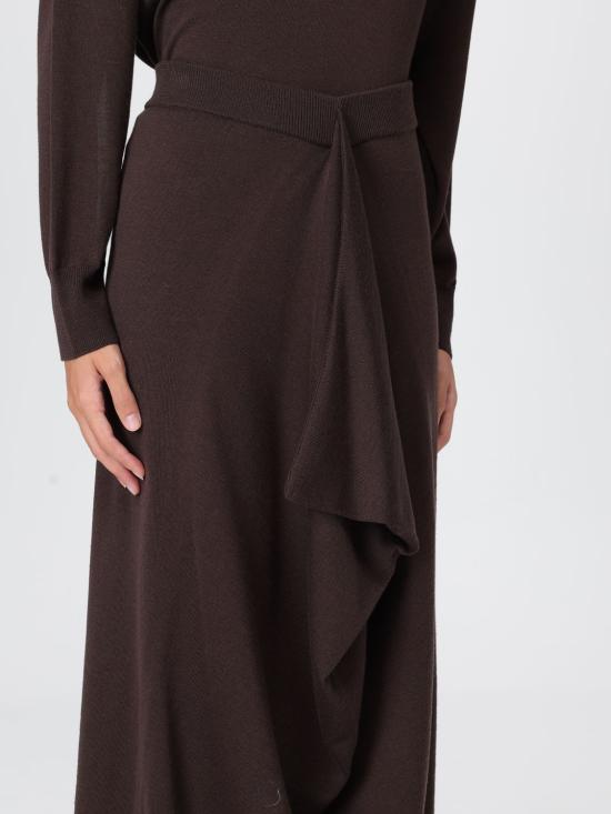 25FW 리비아나 콘티 롱 스커트 L5WA28 W18 0 Brown - LIVIANA CONTI