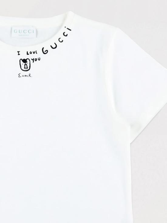 25FW [키즈] 구찌 티셔츠 547559XJHFC 9214 White - GUCCI