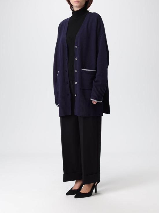 25FW 핑코 스웨터 105451A2Q9 G83 Blue - PINKO