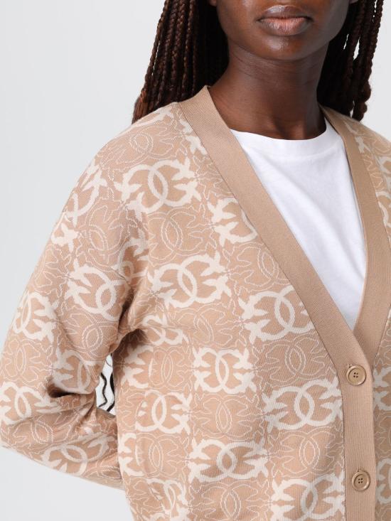 25FW 핑코 가디건 106042A2YD C4Z Camel - PINKO