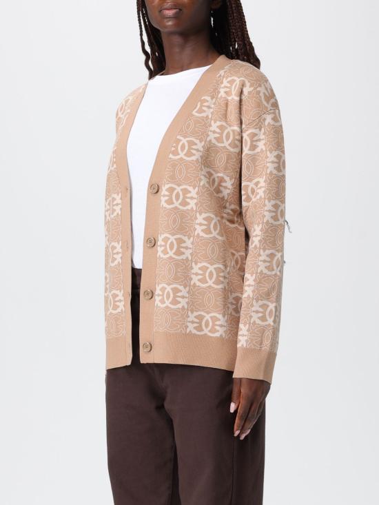 25FW 핑코 가디건 106042A2YD C4Z Camel - PINKO