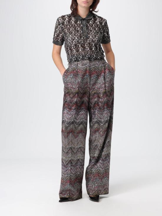 25FW 미소니 팔라초 팬츠 DS25WI0KBC005G S01HU Multicolor - MISSONI