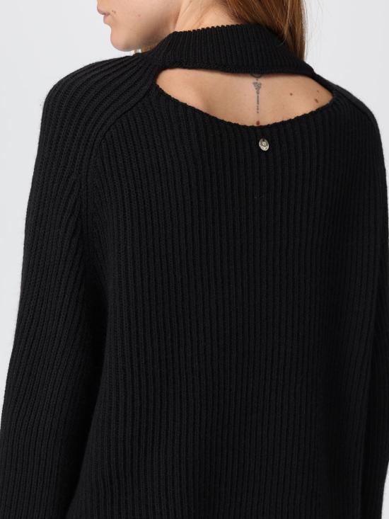 25FW 리우조 터틀넥 CF5431MA65N 22222 Black - LIU JO