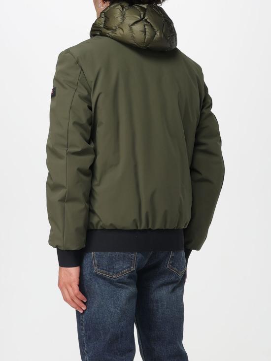 25FW 페트레이 쿤스 KJ BMAT 기하학적 퀼팅 배색 봄버 재킷 PEU520701181862 690 Green - PEUTEREY