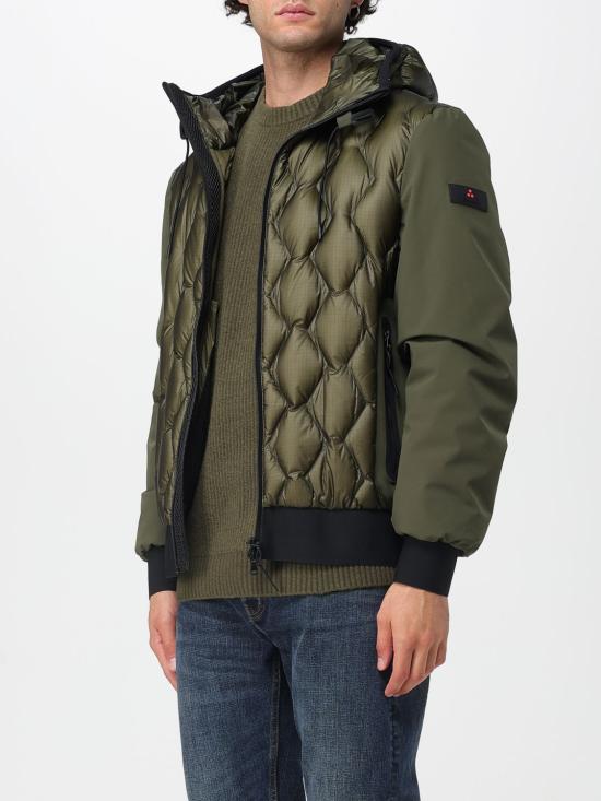 25FW 페트레이 쿤스 KJ BMAT 기하학적 퀼팅 배색 봄버 재킷 PEU520701181862 690 Green - PEUTEREY