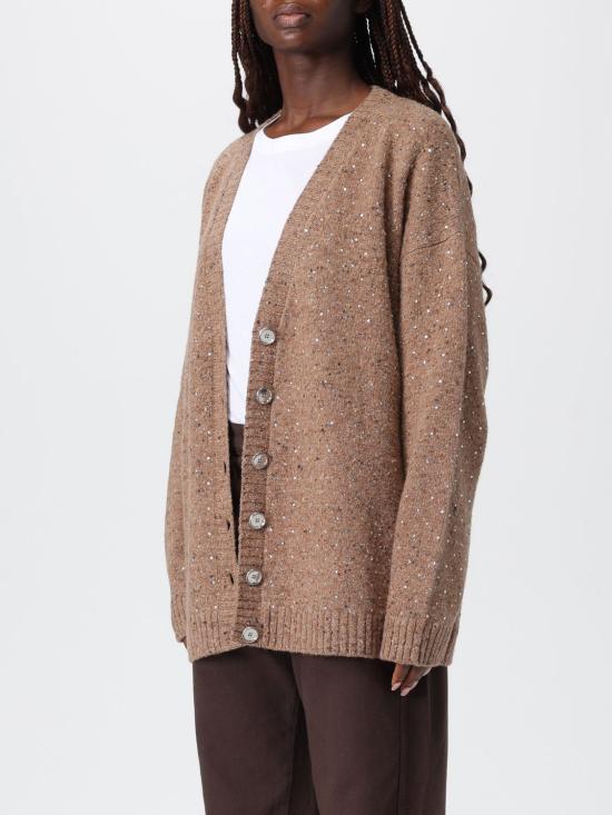 25FW 핑코 가디건 105739A2U4 C3Z Camel - PINKO