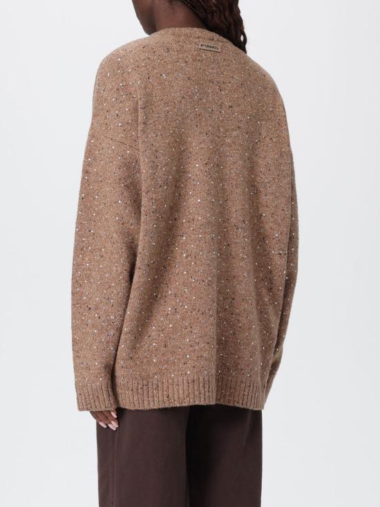 25FW 핑코 가디건 105739A2U4 C3Z Camel - PINKO