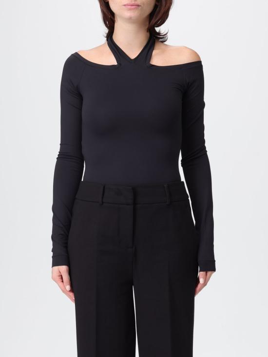 25FW 핑코 긴팔 티셔츠 106087A308 Z99 Black