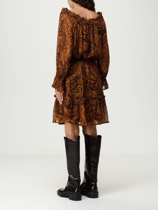 25FW 핑코 숏 원피스 106681A389 ZLD Orange - PINKO