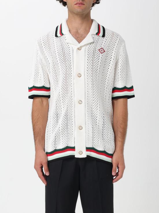 25FW 카사블랑카 반팔 셔츠 MPF25KW996 01 Multicolor