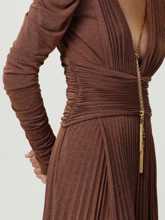 25FW 엘리자베타프랜치 롱 원피스 ABR40 EC1 Bronze - ELISABETTA FRANCHI