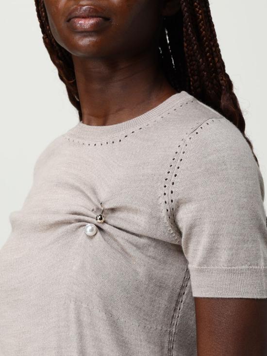 25FW 리우조 스웨터 CF5040MA82O 02158 Beige - LIU JO