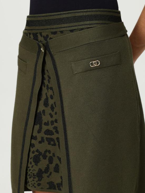 25FW 리우조 미디 스커트 TF5175MS49I A4350 Green - LIU JO