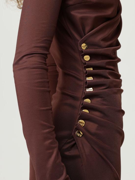 25FW 엘리자베타프랜치 롱 원피스 AB822 EA3 Brown - ELISABETTA FRANCHI