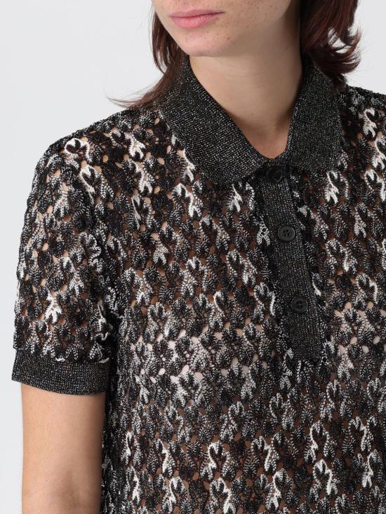 25FW 미소니 폴로 티셔츠 DS25WN0BBR012H S80DP Brown - MISSONI