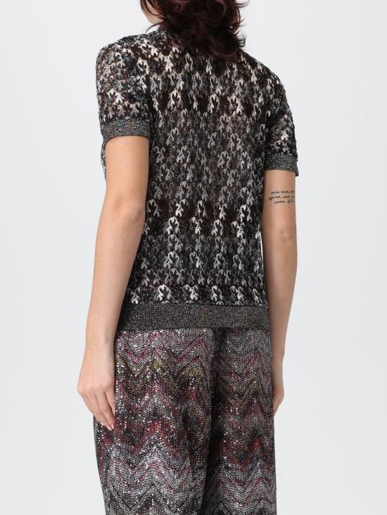 25FW 미소니 폴로 티셔츠 DS25WN0BBR012H S80DP Brown - MISSONI