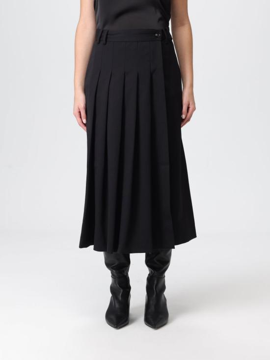 25FW 리비아나 콘티 롱 스커트 L5WN76 Y69 0 Black