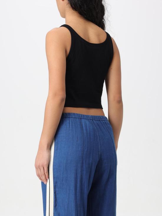 25FW 팜앤젤스 반팔 티셔츠 PWAD060S24FAB002 1003 Black - PALM ANGELS