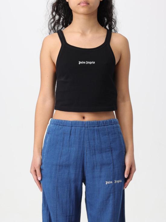 25FW 팜앤젤스 반팔 티셔츠 PWAD060S24FAB002 1003 Black