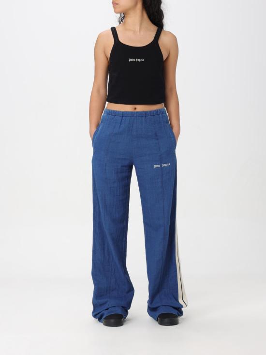 25FW 팜앤젤스 반팔 티셔츠 PWAD060S24FAB002 1003 Black - PALM ANGELS