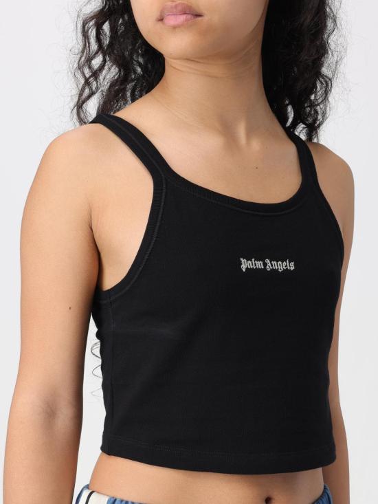 25FW 팜앤젤스 반팔 티셔츠 PWAD060S24FAB002 1003 Black - PALM ANGELS