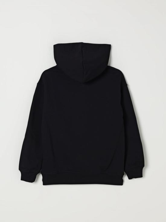 25FW [키즈] 모스키노 풀오버 HUF096LCA23 60100 Black - MOSCHINO