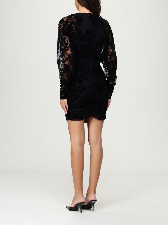 25FW 핑코 숏 원피스 105624A2QD ZD0 Black - PINKO