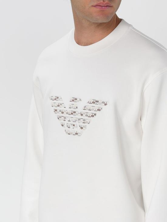 25FW 엠포리오 아르마니 긴팔 티셔츠 EM002906AF10013 M0235 White - EMPORIO ARMANI