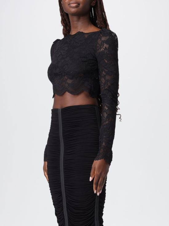 25FW 파코라반 긴팔 티셔츠 24AJTO845PA0170 P001 Black - PACO RABANNE