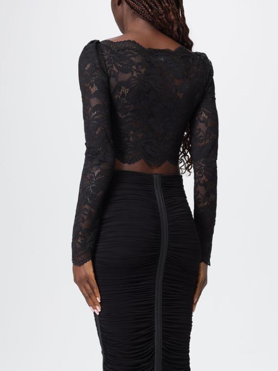 25FW 파코라반 긴팔 티셔츠 24AJTO845PA0170 P001 Black - PACO RABANNE