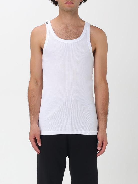 25FW 돌체앤가바나 민소매 티셔츠 M8C19JONN96 W0800 White - DOLCE & GABBANA