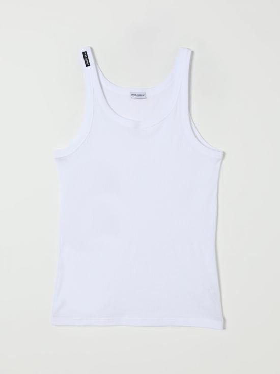 25FW 돌체앤가바나 민소매 티셔츠 M8C19JONN96 W0800 White