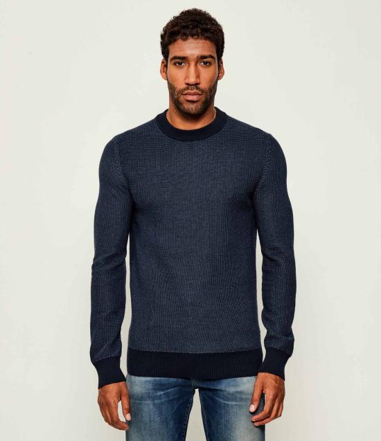 25FW 보스 스웨터 50548673 10274222 01 404 Blue - BOSS