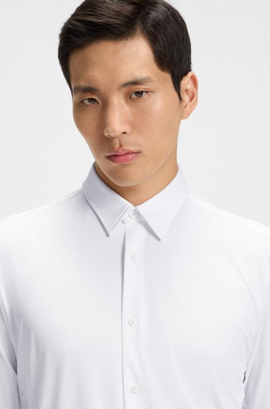 25FW 보스 긴팔 셔츠 50533434 10253542 01 100 White - BOSS