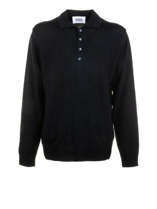 25FW 알파스튜디오 폴로 티셔츠 3013B 1002 Black