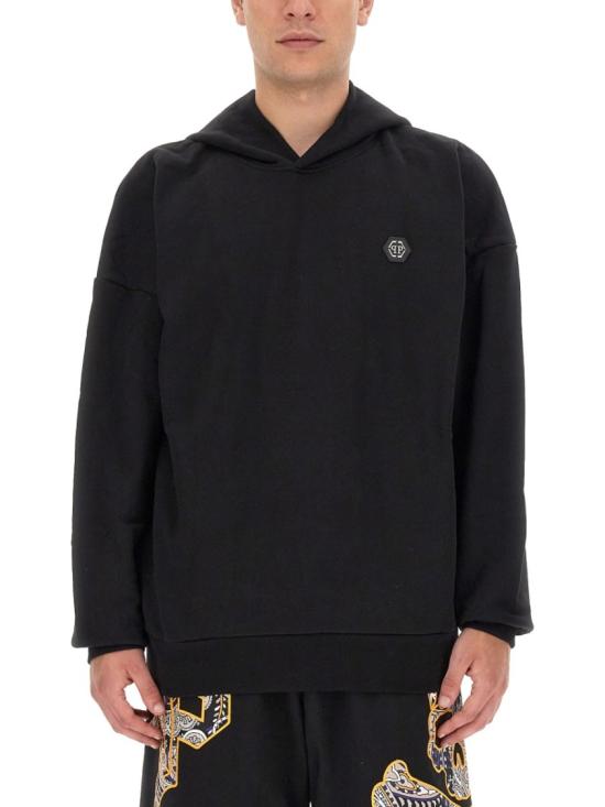  필립 플레인 후드 티셔츠 MJB3071 PJ0002N02 Black