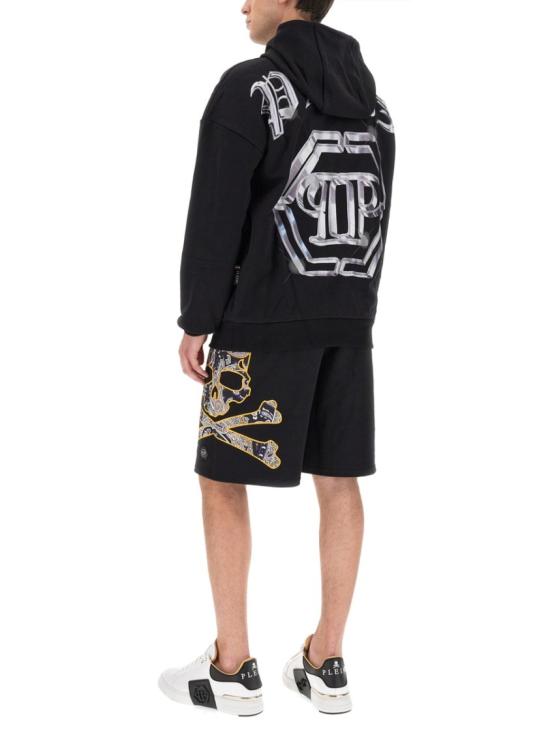  필립 플레인 후드 티셔츠 MJB3071 PJ0002N02 Black - PHILIPP PLEIN