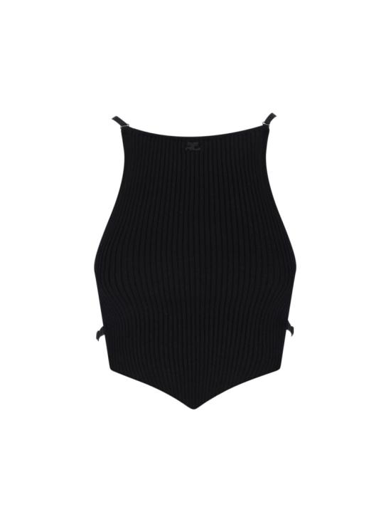 25SS 쿠레쥬 민소매 티셔츠 125MTO383FI00019999 Black