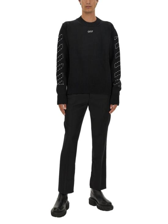  오프화이트 스웨터 OMHE172 F23KNI0011001 Black - OFF WHITE
