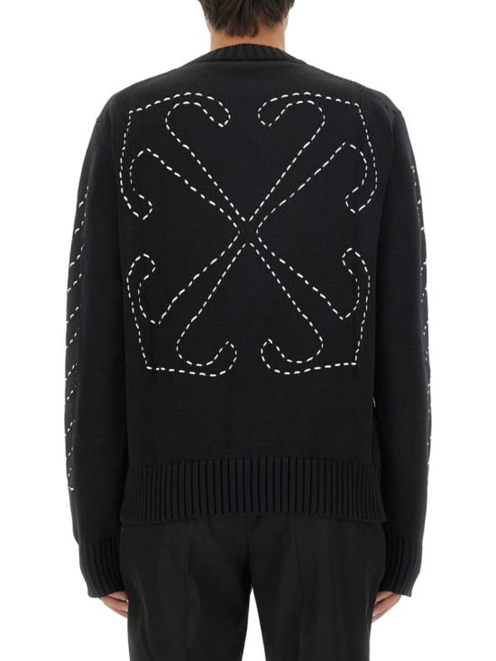  오프화이트 스웨터 OMHE172 F23KNI0011001 Black - OFF WHITE