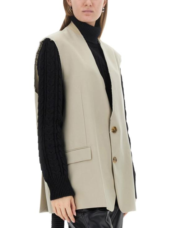  MM6 메종마르지엘라 베스트 S62FB0051 S78357212 Neutrals - MM6 MAISON MARGIELA